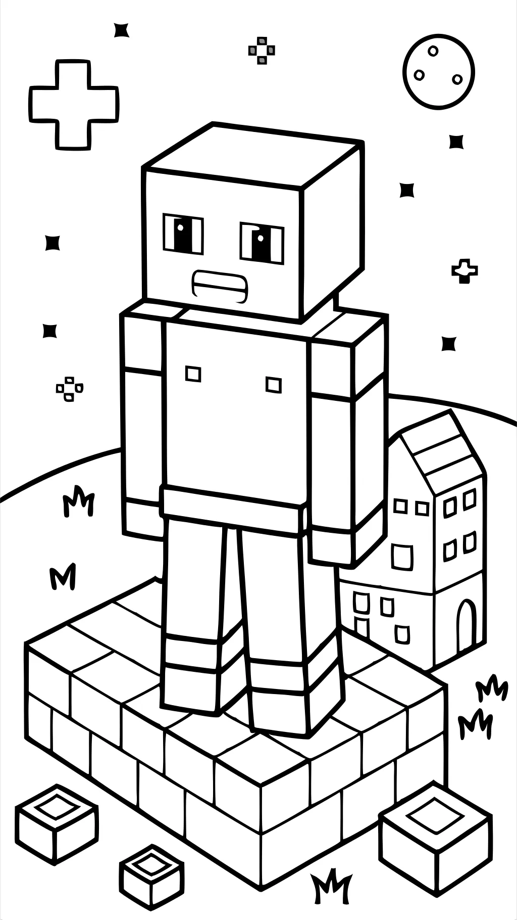 coloriage pages minecraft